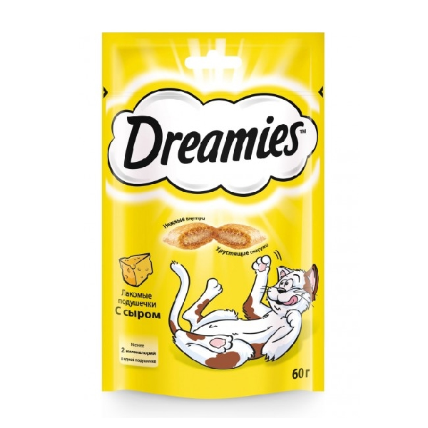 Лакомство для кошек Dreamies с сыром