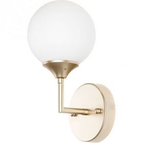 Светильник Настенный Arte Lamp Marco A2703AP-1SG Матовое Золото, Белый / Арт Ламп