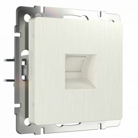 Розетка Телефонная Werkel WL13-RJ-11 Перламутровая Рифленая, RJ-11 / Веркель