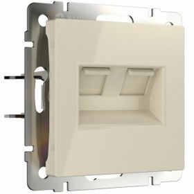Розетка Двойная Werkel Ethernet RJ-45 W1181103 Слоновая Кость / Веркель