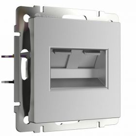 Розетка Werkel Ethernet RJ-45 W1181106 Серебряная / Веркель