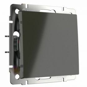 Выключатель Одгоклавишный Werkel WL07-SW-1G Серо-Коричневый / Веркель