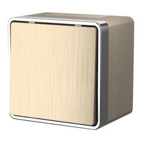 Выключатель Одноклавишный Werkel Gallant W5010210 Шампань Рифленый, Влагозащищенный / Веркель