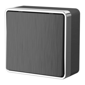 Выключатель Одноклавишный Werkel Gallant W5010004 Графит Рифленый / Веркель