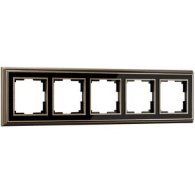 Рамка на 5 Постов Werkel WL17-Frame-05 Бронза, Черный / Веркель