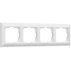 Рамка на 4 Поста Werkel W0042201 Белый / Веркель