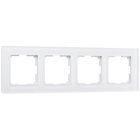 Рамка на 4 Поста Werkel W0041105 Белый, Матовый / Веркель