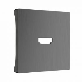 Накладка для Розетки HDMI Werkel WL04-HDMI-CP Графит Рифленый / Веркель