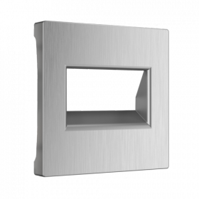 Накладка для Двойной Розетки Werkel Еthernet W1191109 RJ-45 Серебряный Рифленый / Веркель