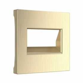 Накладка для Двойной Розетки Werkel Еthernet WL10-RJ45+RJ45-CP RJ-45 Шампань Рифленый / Веркель