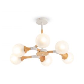 Люстра на Штанге Freya Amy FR5105CL-06W Белый, Металл / Фрея