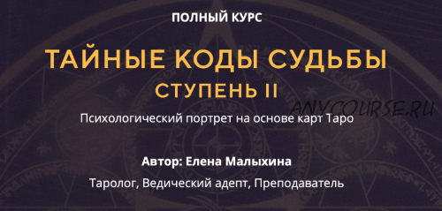 Тайные коды судьбы. Ступень II. Пакет «Композит» (Елена Малыхина)