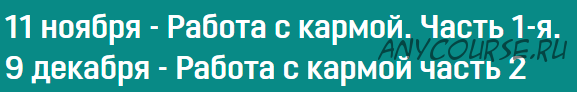 [Аратрон] Работа с кармой (Светлана Таурте, Владимир Николаев)