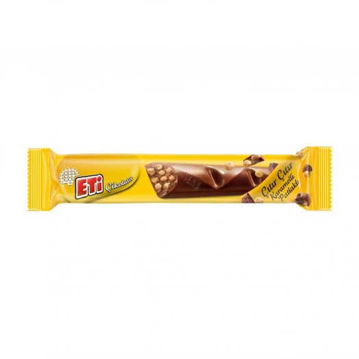 Хрустящий молочный шоколад Eti Caramel 15 г