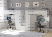 Кровать двухъярусная Легенда ВВ604-604, два варианта цветов "