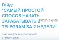 Самый простой способ начать зарабатывать в telegram за 2 недели (Александр Ковалев)