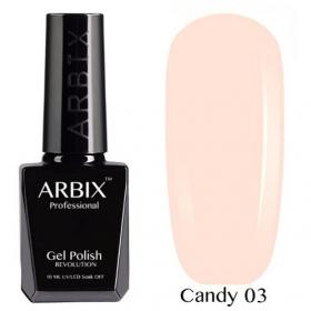 ARBIX гель лак Candy, 03  Персиковый десерт