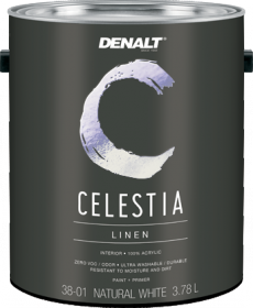 Краска для Стен и Потолков Denalt 3801 Celestia Linen 3.7л Ультраматовая, Моющаяся, Белая