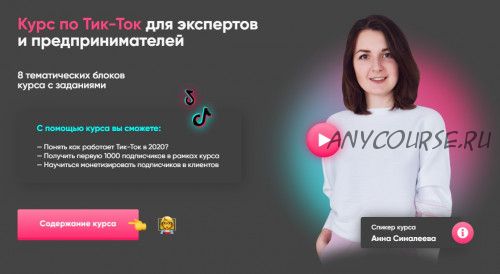 Тик-Ток для экспертов и предпринимателей. Стандарт (Анна Синалеева)