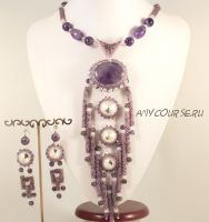 Комплект «Нимфа»: колье + серьги (Наталья Кузьма)