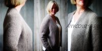 [Вяжи.ру] Модный унисекс кардиган с распашными полочками