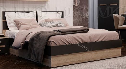 Спальня Ким Графит Софт, Дуб Сонома