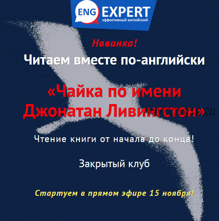 [ENG Expert] Читаем вместе по-английски «Чайка по имени Джонатан Ливингстон» (Диана Семенычева)