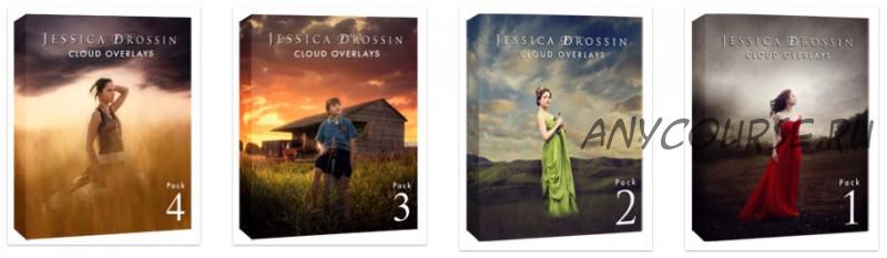 Фотоналожения JD Cloud Overlays Bundle Pack 1-4 (Jessica Drossin)