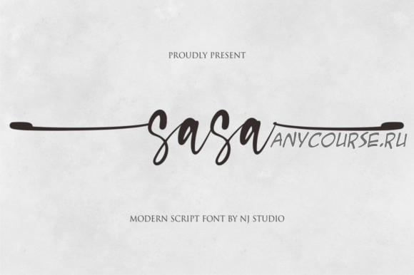 [Creativefabrica] Sasa Font (NJStudio)