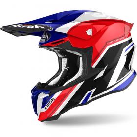 Airoh Twist 2.0 Shaken Blue Gloss шлем внедорожный