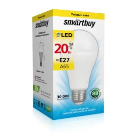 Лампа светодиодная A65-20W-3000K-E27, SMARTBUY