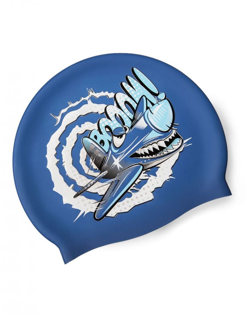 Шапочка для плавания силиконовая Mad Wave CRAZY FLY