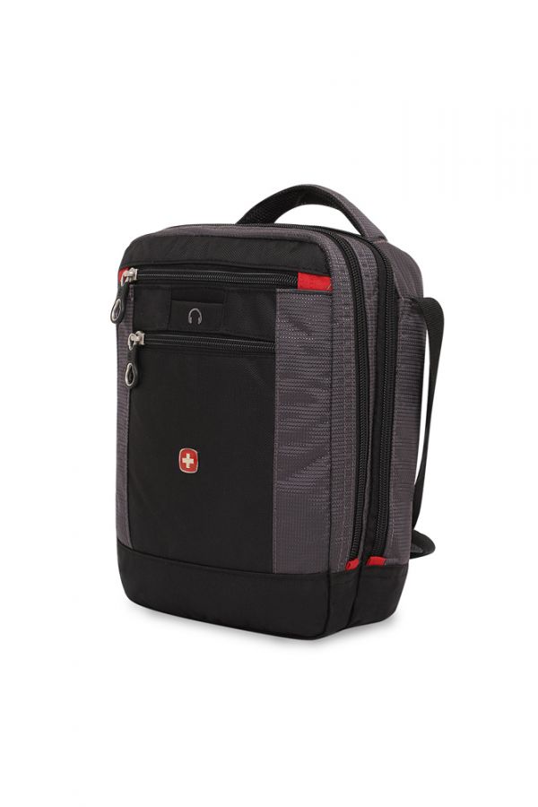 Сумка-планшет Swissgear, черный/серый, 22х10х29 см, шт