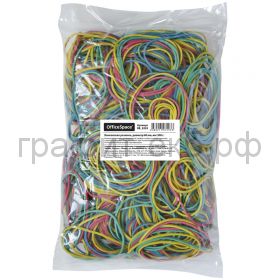 Резинки д/денег 500г d-60мм цветные OfficeSpace RB_9293