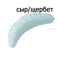 Мягкая приманка Trout Zone Maggot 1,3" 3,2 см / упаковка 12 шт / голубой светонакопительный/ аттракант: сыр