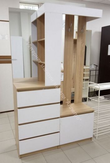 Прихожая Челси Белый глянец холодный, Белый