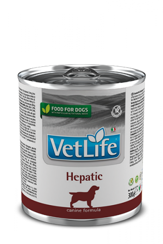 Vet Life Dog влажный корм Hepatic  (Гепатик) банка 300г.