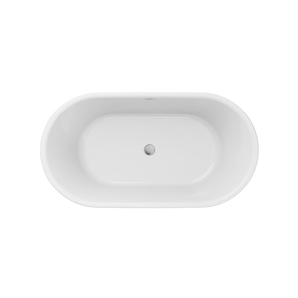 Овальная ванна Jacuzzi Chic 150 отдельностоящая 150x80 схема 1