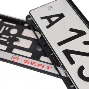 Номерные рамки для номера Seat - серебро