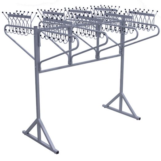 А4СТН Вешалка гардеробная с поворотными кронштейнами (96 крючков)