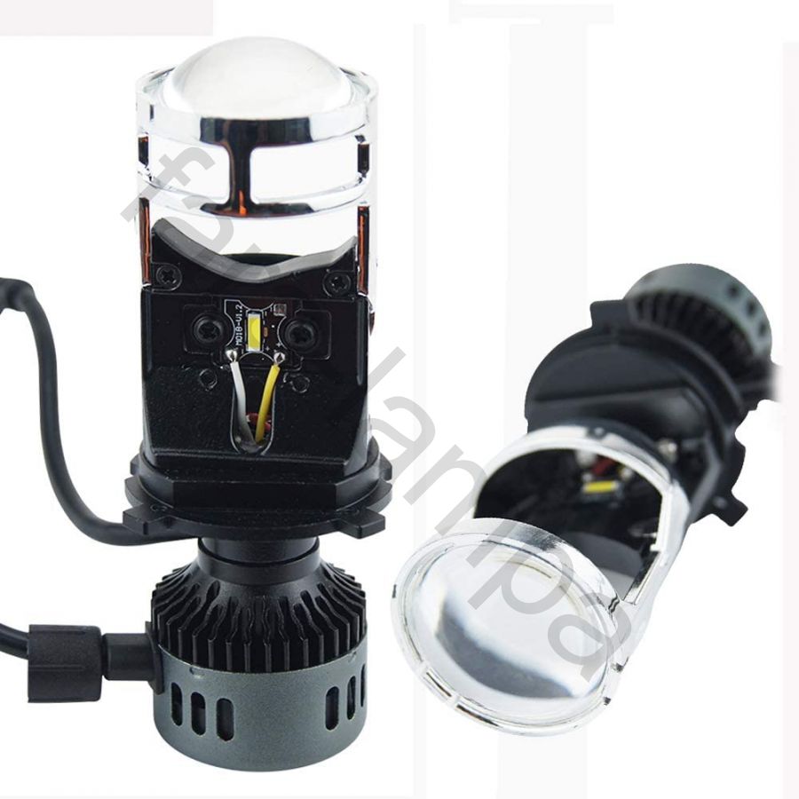 Светодиодные линзы лампы в фары H4 (95 ватт)