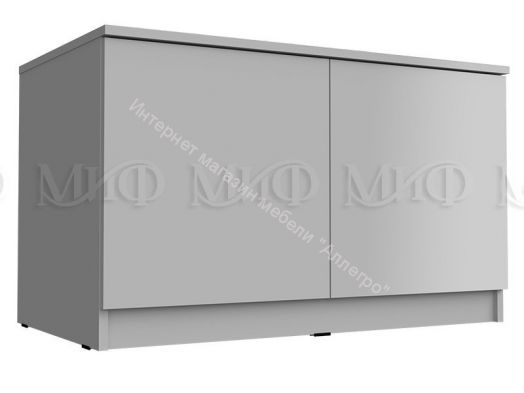 Антресоль-тумба универсальная Челси Белый глянец холодный, Белый