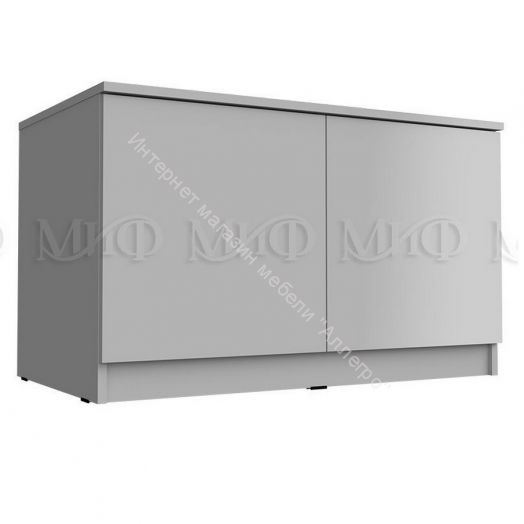 Антресоль-тумба универсальная Челси Белый глянец холодный, Белый