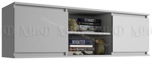 Антресоль Челси Белый глянец холодный, Белый