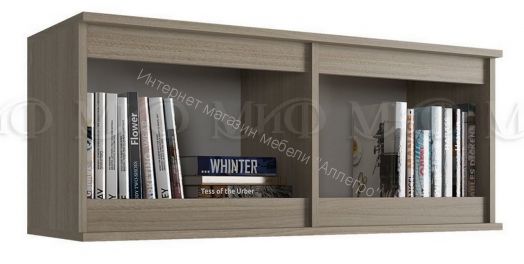 Антресоль малая Челси Белый глянец холодный, Дуб Сонома