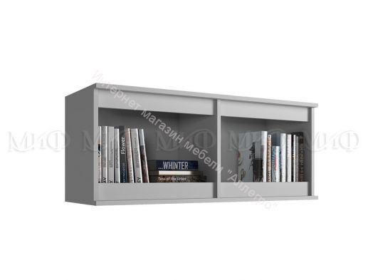 Антресоль малая Челси Белый глянец холодный, Белый