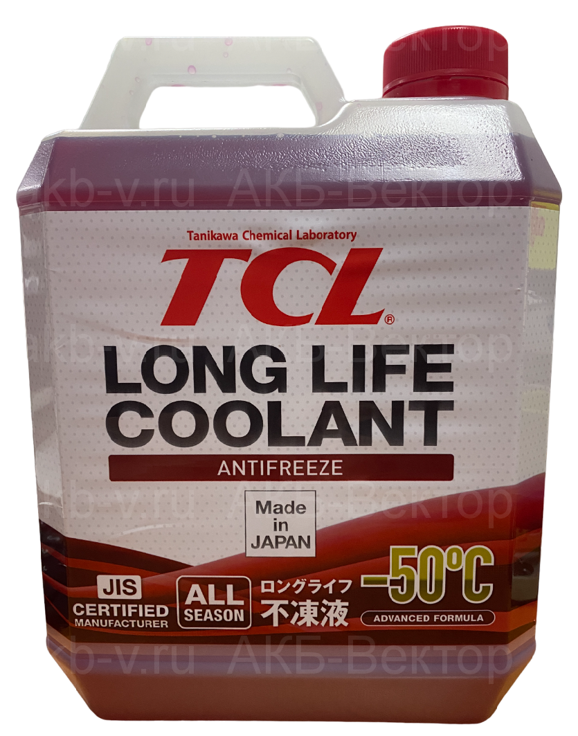 Антифриз TCL Long Life Coolant LLC00741 -50C красный, 2л Япония