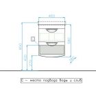 Подвесная тумба 50 см с раковиной Style Line Жасмин-2 Люкс Plus