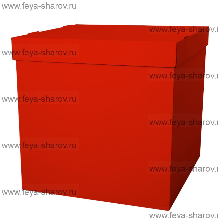 Коробка для шаров 70х70 Красная