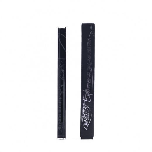 PuroBio - Подводка для глаз BRUSH PEN (черная), 0,69 мл